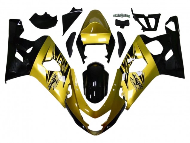 Carenagens Moto Suzuki GSXR 600 / GSXR 750 2004-2005 - Ouro Preto