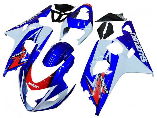 Carenagem Moto Suzuki GSXR 600 / GSXR 750 2004-2005 - Branco Azul Vermelho