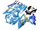 Carenagens Moto Suzuki GSXR 600 / GSXR 750 2008-2010 - Azul Amarelo Rizla