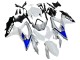 Carenagens Moto Suzuki GSXR 600 / GSXR 750 2008-2010 - Branco Prata Azul Preto