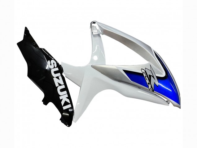 Carenagens Moto Suzuki GSXR 600 / GSXR 750 2008-2010 - Branco Prata Azul Preto