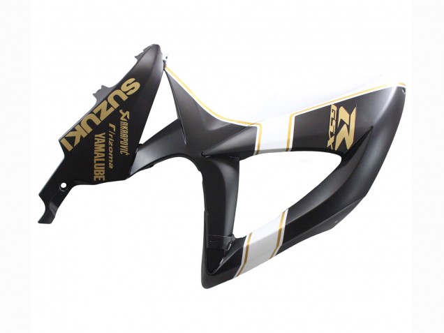 Carenagens Moto Suzuki GSXR 600 / GSXR 750 2008-2010 - Preto Fosco Branco Ouro
