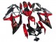 Carenagens Moto Suzuki GSXR 600 / GSXR 750 2008-2010 - Vermelho Preto Brilhante