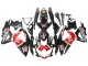 Carenagens Moto Suzuki GSXR 600 / GSXR 750 2008-2010 - Preto Brilhante Vermelho Branco Motul Lucky Strike