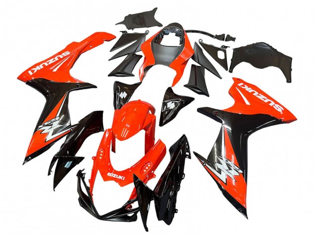 Kits Carenagens Moto Suzuki GSXR 600 / GSXR 750 2011-2024 - Vermelho Preto Brilhante