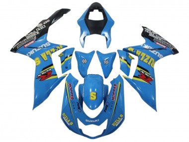 Carenagens Moto Suzuki GSXR 600 / GSXR 750 2011-2024 - Azul Amarelo Preto Rizla