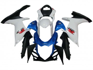 Carenagens Moto Suzuki GSXR 600 / GSXR 750 2011-2024 - Branco Azul Preto