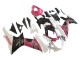 Carenagens Moto Suzuki GSXR 600 / GSXR 750 2011-2024 - Branco Rosa Preto Corona