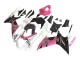 Carenagens Moto Suzuki GSXR 600 / GSXR 750 2011-2024 - Branco Rosa Preto Corona