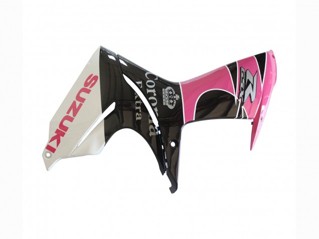Carenagens Moto Suzuki GSXR 600 / GSXR 750 2011-2024 - Branco Rosa Preto Corona