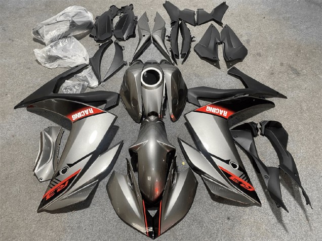 Carenagens Moto Yamaha YZF R3/R25 2015-2018 - Prata Vermelho Preto Corrida