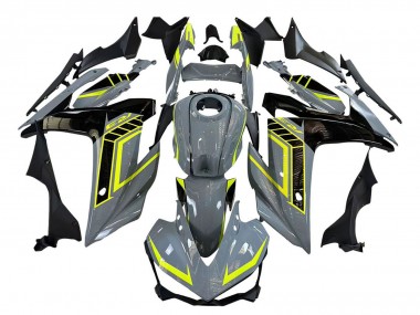 Carenagens Moto Yamaha YZF R3/R25 2015-2018 - Nardo Cinzento Amarelo Néon Preto