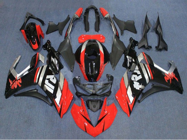 Carenagens Moto Yamaha YZF R3/R25 2015-2018 - Vermelho Prata Preto Brilhante