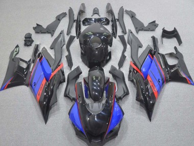 Carenagens Moto Yamaha YZF R3/R25 2015-2018 - Azul Vermelho Preto Brilhante