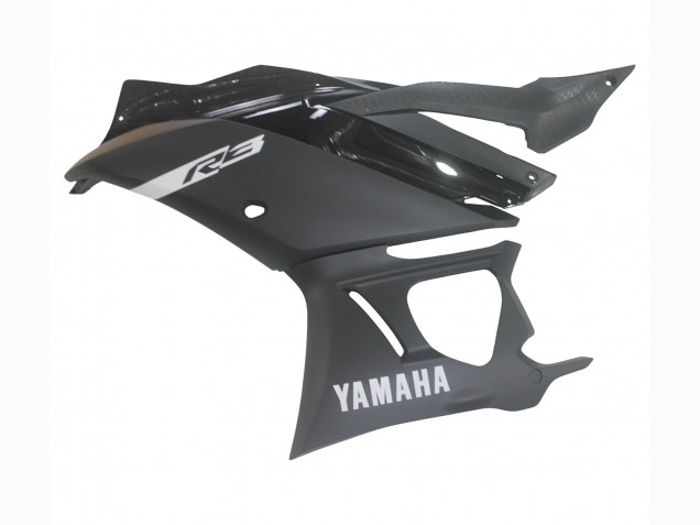 Carenagens Moto Yamaha YZF R3/R25 2019-2021 - Preto Fosco Prata