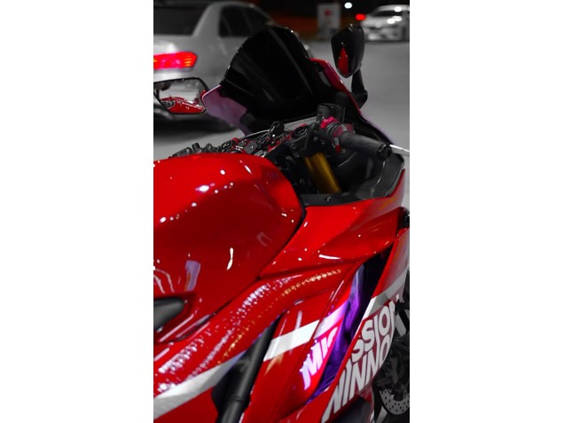 Carenagens Moto Yamaha YZF R3/R25 2019-2021 - Vermelho Escuro Branco Prata Preto Valsir