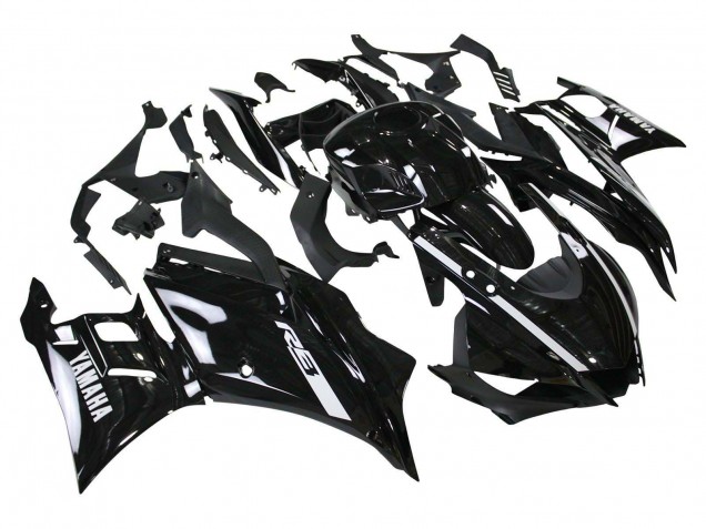Carenagens Moto Yamaha YZF R3/R25 2019-2021 - Preto Brilhante Branco