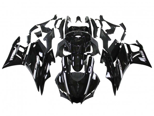 Carenagens Moto Yamaha YZF R3/R25 2019-2021 - Preto Brilhante Branco