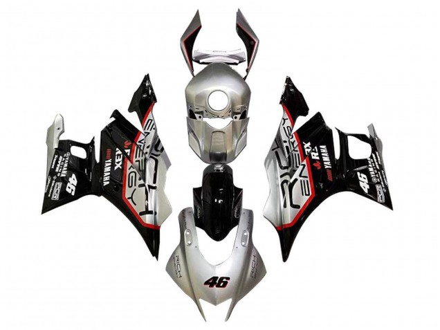 Carenagens Moto Yamaha YZF R3/R25 2019-2021 - Prata Vermelho Preto 46