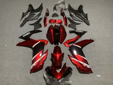 Carenagens Moto Yamaha YZF R3/R25 2019-2021 - Vermelho Branco Preto Brilhante