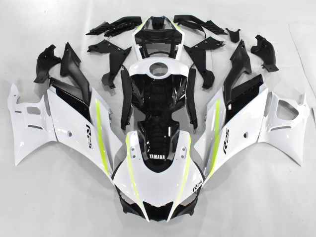Carenagens Moto Yamaha YZF R3/R25 2019-2021 - Branco Verde Preto