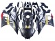 Carenagens Moto Yamaha YZF R3/R25 2022-2024 - Preto Fibra de Carbono Estilo Ouro Vermelho ABBOT