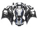 Carenagens Moto Yamaha YZF R3/R25 2022-2024 - Preto Fibra de Carbono Estilo Prata Azul