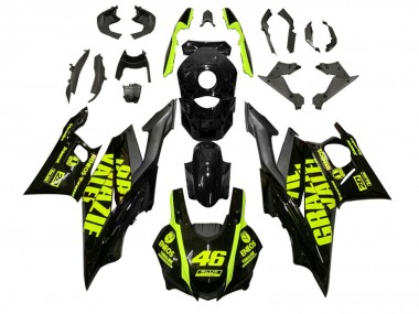 Carenagens Moto Yamaha YZF R3/R25 2022-2024 - Preto Verde ENEOS 46