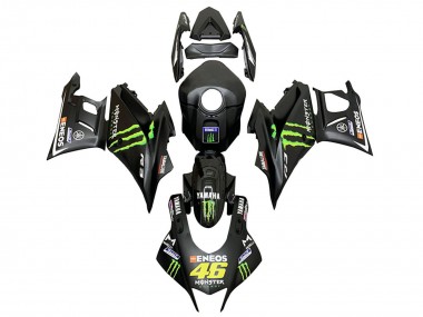 Carenagens Moto Yamaha YZF R3/R25 2022-2024 - Preto Verde Monstro ENEOS 46