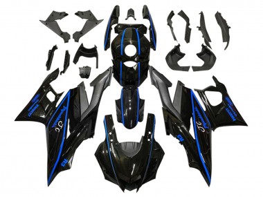 Carenagens Moto Yamaha YZF R3/R25 2022-2024 - Preto Brilhante Azul
