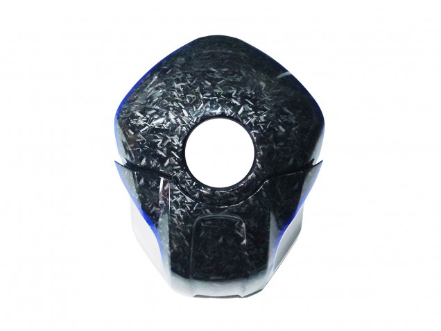 Carenagens Moto Yamaha YZF R3/R25 2022-2024 - Mármore Preto Prata Azul Forjado Fibra de Carbono Estilo