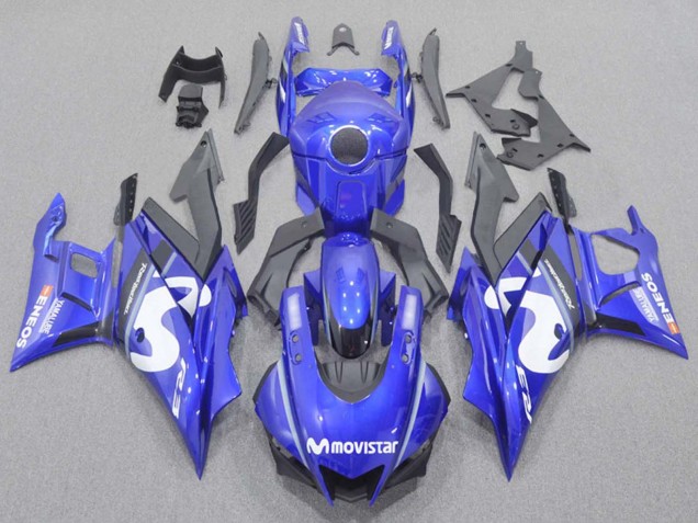 Carenagens Moto Yamaha YZF R3/R25 2022-2024 - Azul Branco Preto MoviStar ENEOS Yamalube