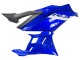 Carenagens Moto Yamaha YZF R3/R25 2022-2024 - Azul Branco Preto Fosco