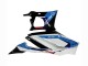 Carenagens Moto Yamaha YZF R3/R25 2022-2024 - Branco Azul Vermelho Preto