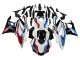 Carenagens Moto Yamaha YZF R3/R25 2022-2024 - Branco Azul Vermelho Preto