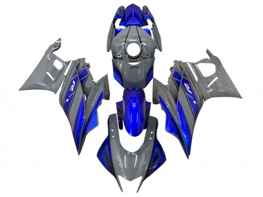 Carenagens Moto Yamaha YZF R3/R25 2022-2024 - Cinzento Escuro Azul