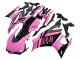 Carenagens Moto Yamaha YZF R3/R25 2022-2024 - Rosa Preto Brilhante Monstro