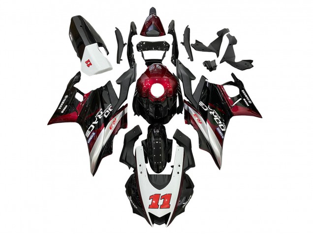Carenagens Moto Yamaha YZF R3/R25 2022-2024 - Vermelho Prata Preto 11