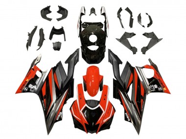 Carenagens Moto Yamaha YZF R3/R25 2022-2024 - Vermelho Cinzento Preto ENEOS