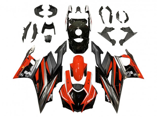 Carenagens Moto Yamaha YZF R3/R25 2022-2024 - Vermelho Cinzento Preto ENEOS