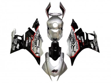 Carenagens Moto Yamaha YZF R3/R25 2022-2024 - Prata Vermelho Preto 46