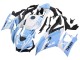 Carenagens Moto Yamaha YZF R3/R25 2022-2024 - Branco Azul Claro