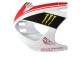 Carenagens Moto Yamaha YZF 1000 R1 1998-1999 - Vermelho Branco Preto Amarelo Monstro Milwaukee MAXXIS 11
