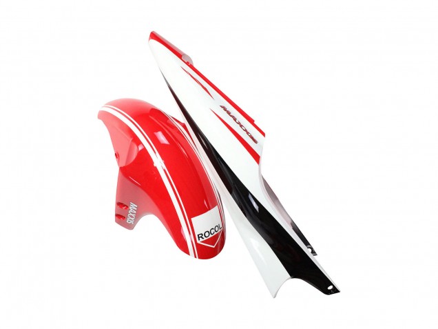 Carenagens Moto Yamaha YZF 1000 R1 1998-1999 - Vermelho Branco Preto Amarelo Monstro Milwaukee MAXXIS 11