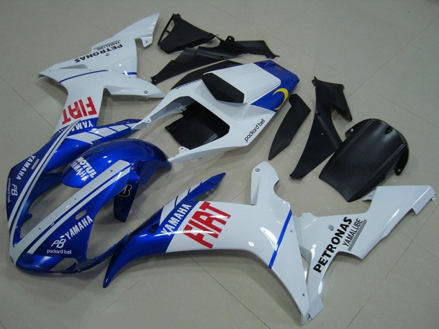 Carenagens Moto Yamaha YZF R1 2002-2003 - Branco Azul Vermelho Fiat