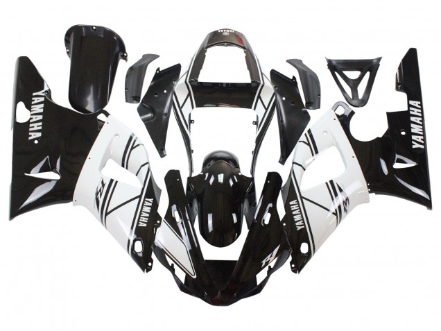 Carenagens Moto Yamaha YZF 1000 R1 2000-2001 - Branco Preto
