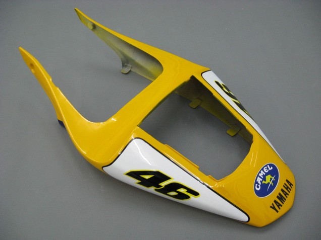 Carenagens Moto Yamaha YZF 1000 R1 2000-2001 - Branco Amarelo Azul Motul Camelo