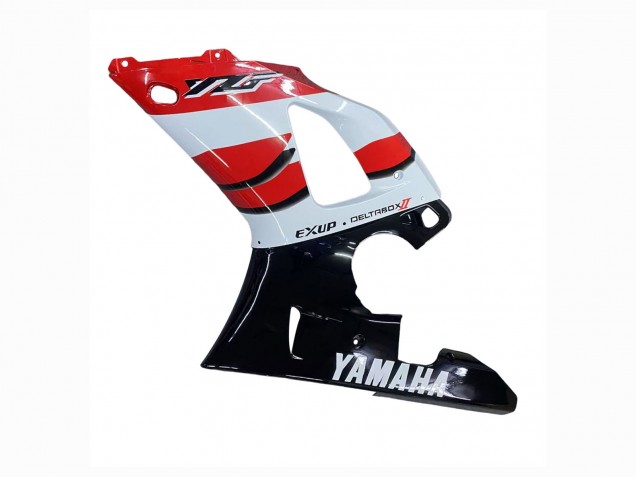 Carenagens Moto Yamaha YZF 1000 R1 2000-2001 - Vermelho Branco Preto Brilhante