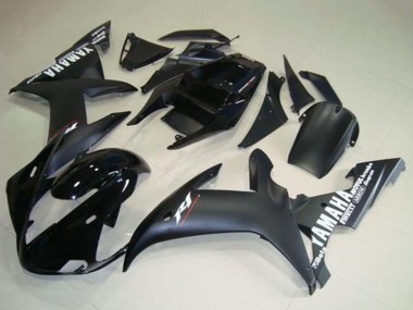 Carenagens Moto Yamaha YZF R1 2002-2003 - Preto Brilhante Preto Fosco Branco Decalques