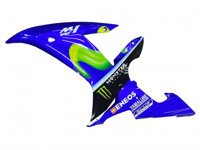 Carenagens Moto Yamaha YZF 1000 R1 2002-2003 - Azul Preto Verde MoviStar ENEOS Monstro